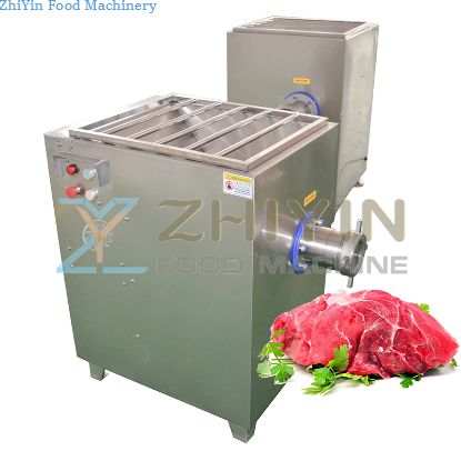 Fully Automatic Vertical Fresh Meat Grinder for Chicken/Duck Rack Crushing Fish Ball/Seafood Shrimp Puree Processing Meat Mincer
